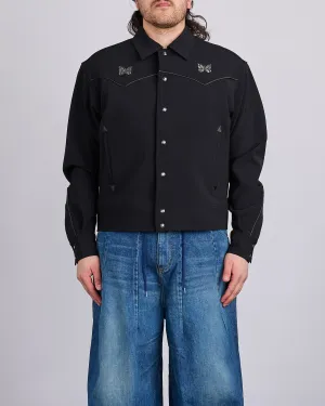 Needles Piping Cowboy Double Cloth Jacket Black