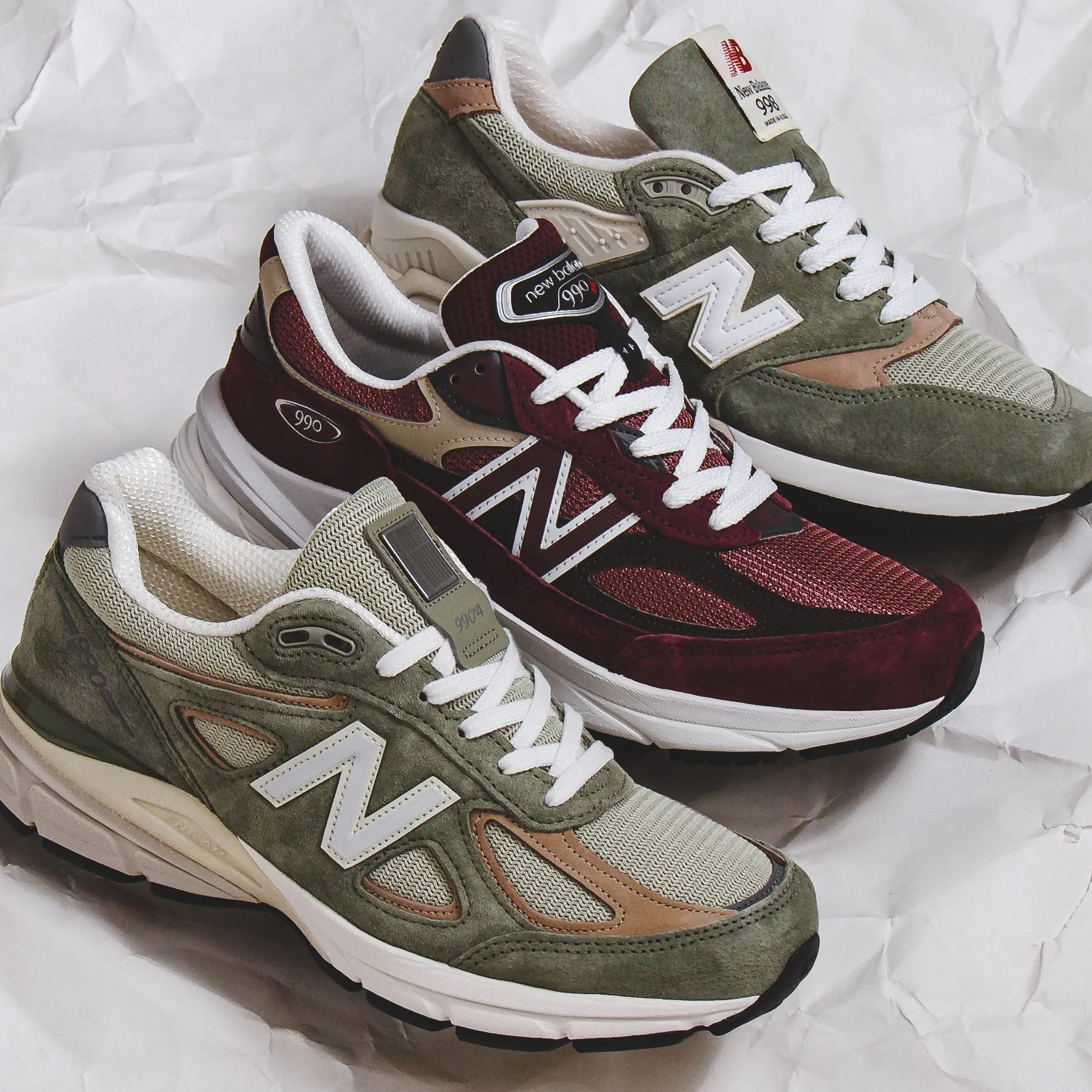 New Balance Unisex 990v6 Burgundy Made In USA U990BT6