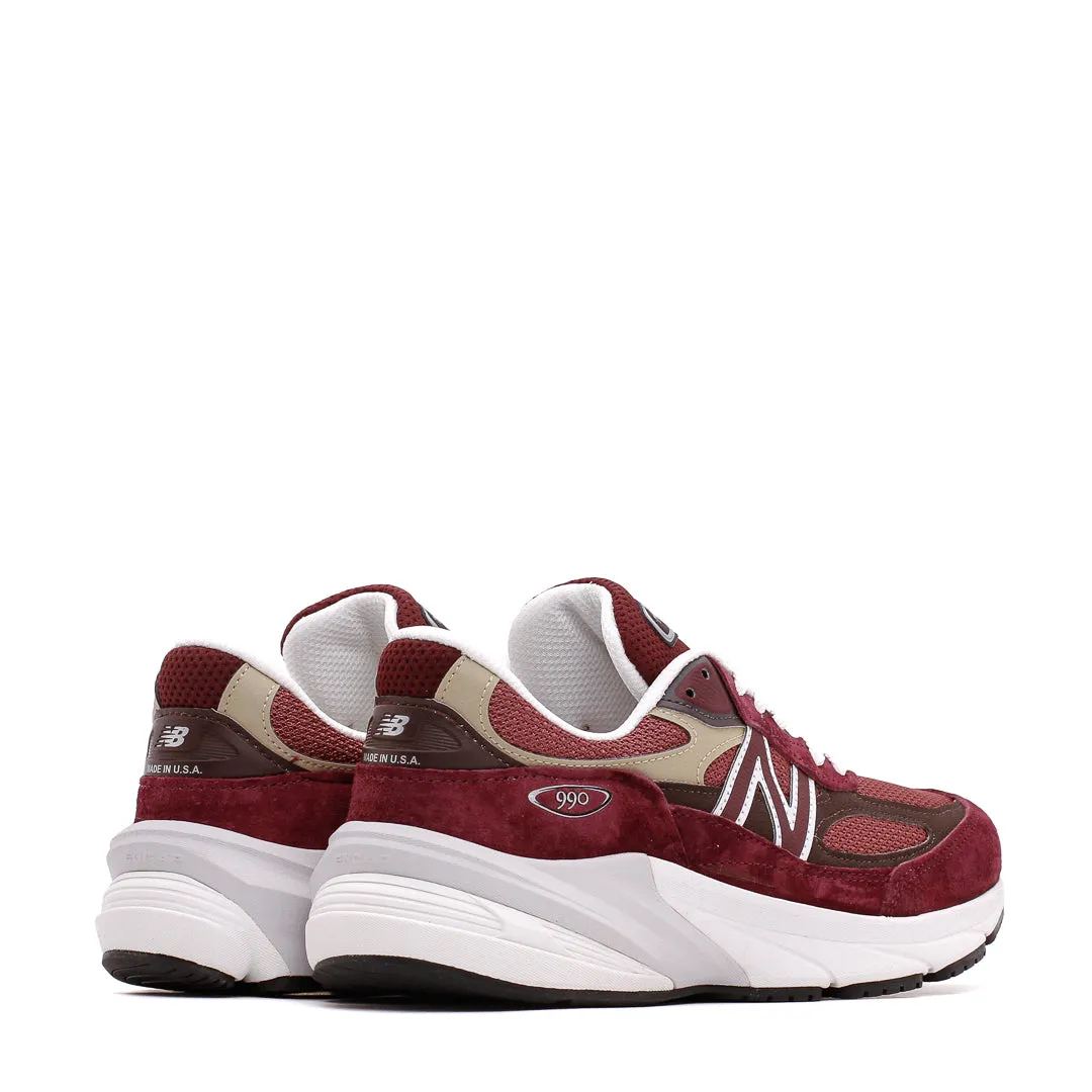 New Balance Unisex 990v6 Burgundy Made In USA U990BT6