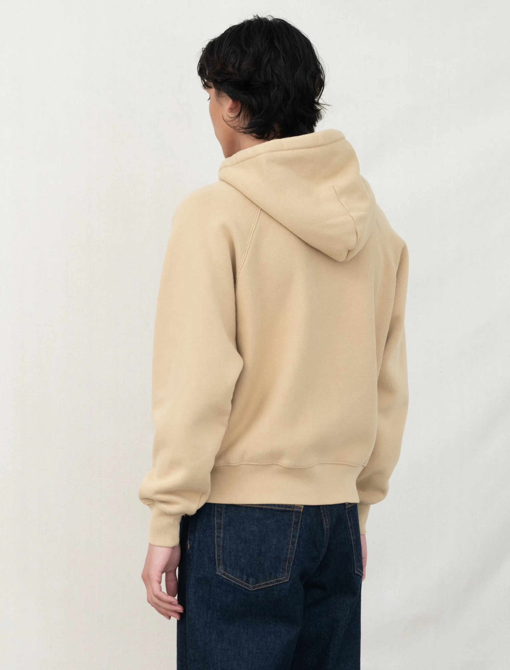 Raglan Zip Hoodie (Khaki)