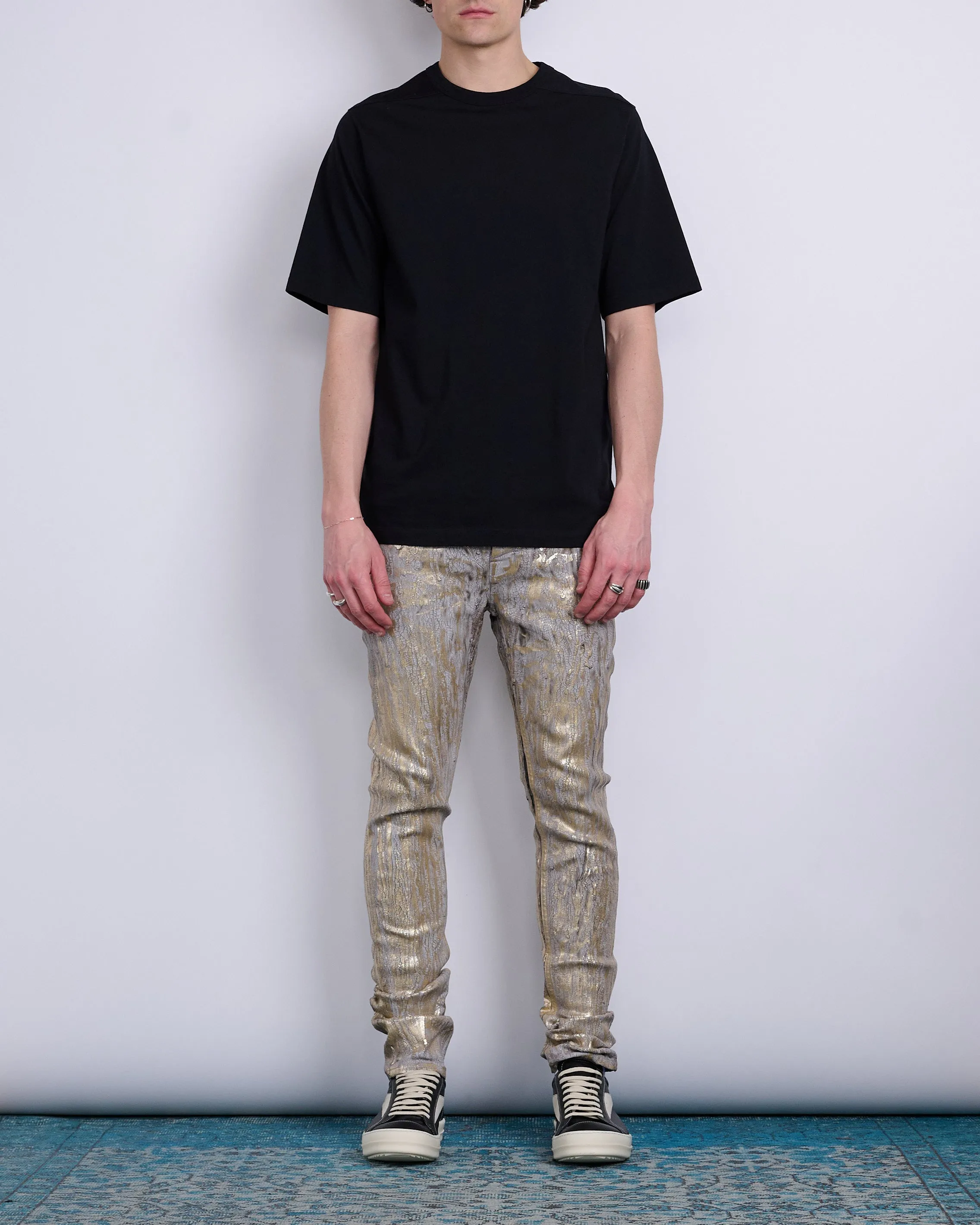 Rick Owens Tyrone Jean Megacrust Denim Gold