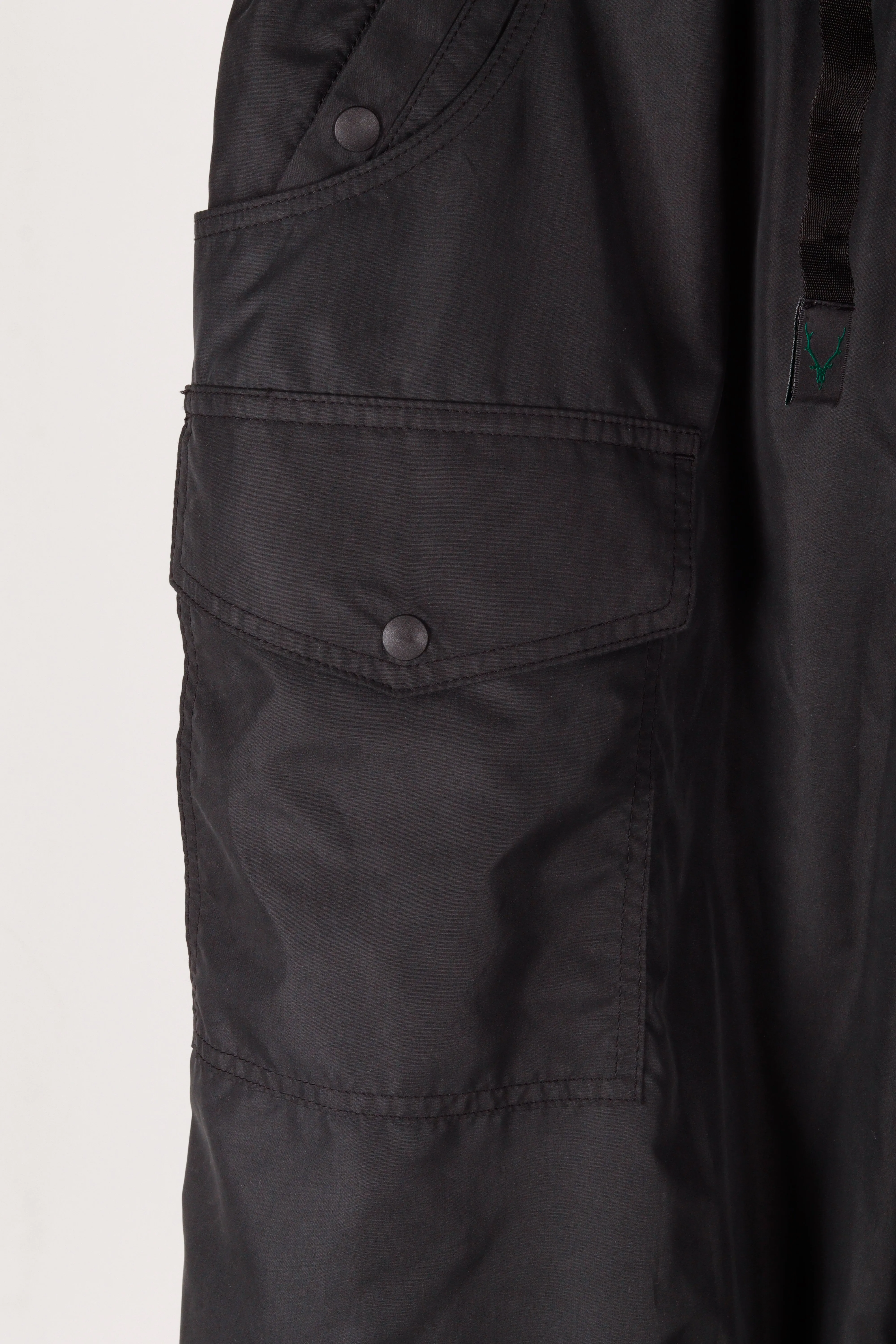 South2 West8 'Belted Utility' Cuffed Shorts Grey