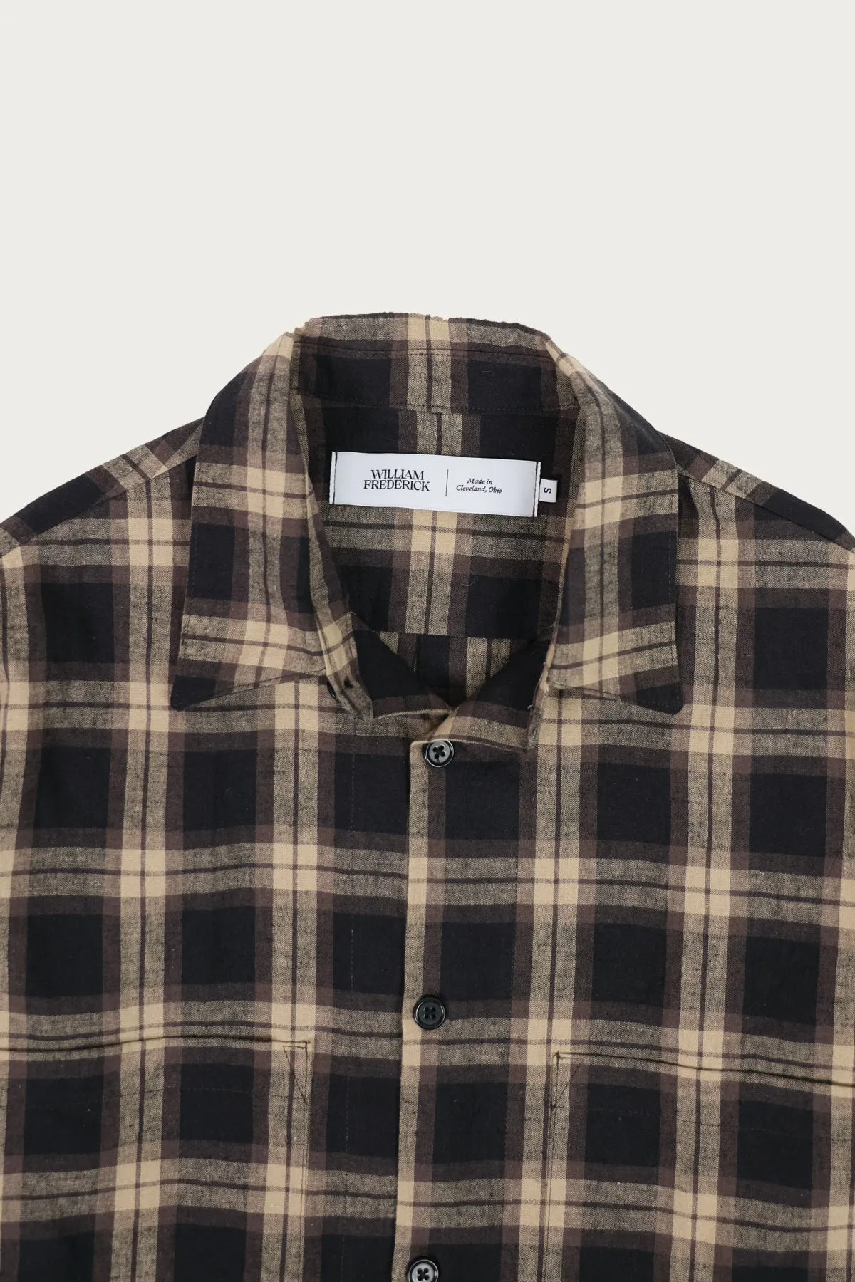 Studio Shirt - Black/Brown Tan Plaid