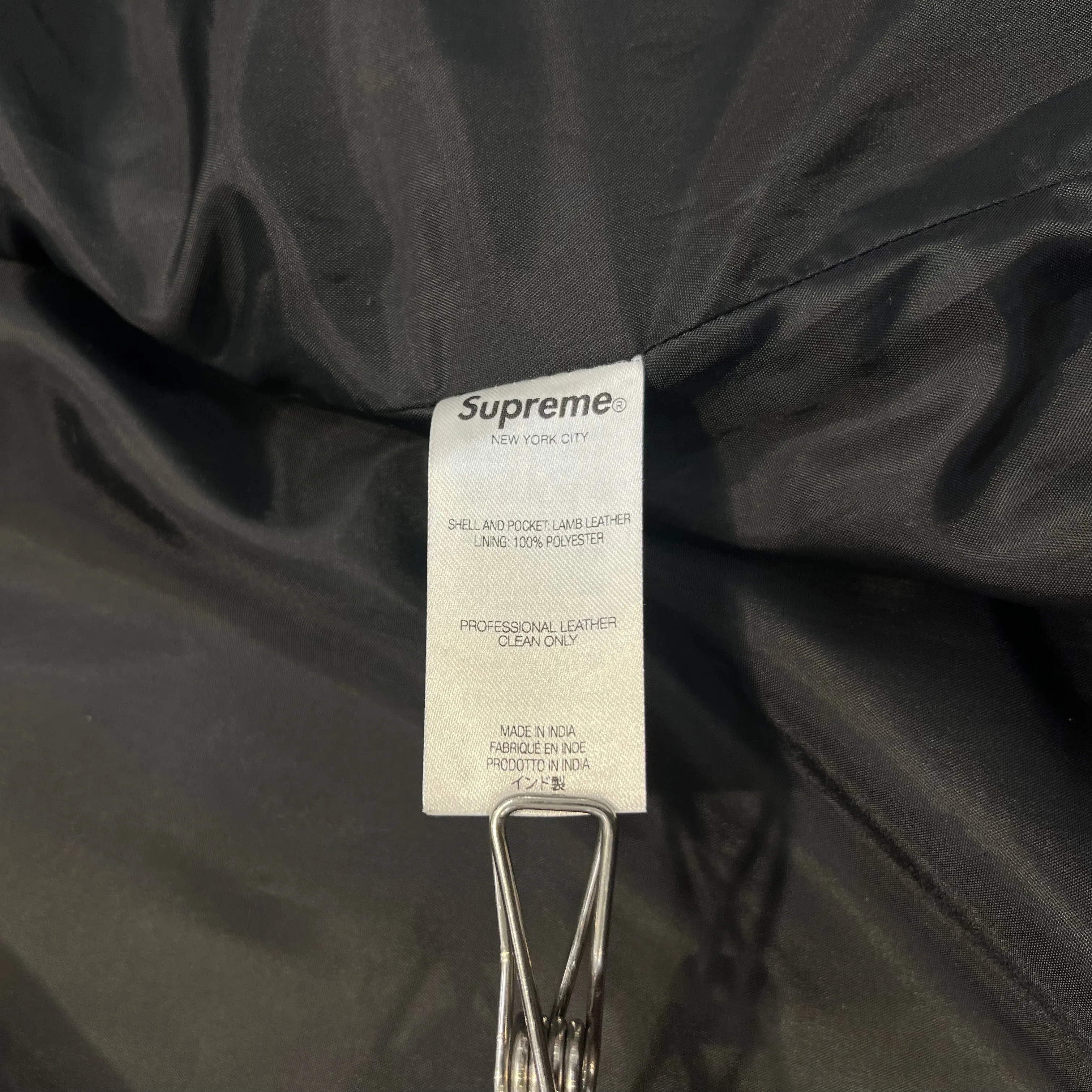 Supreme/Vest/XL/Leather/BLK/LTHR UTILITY VEST