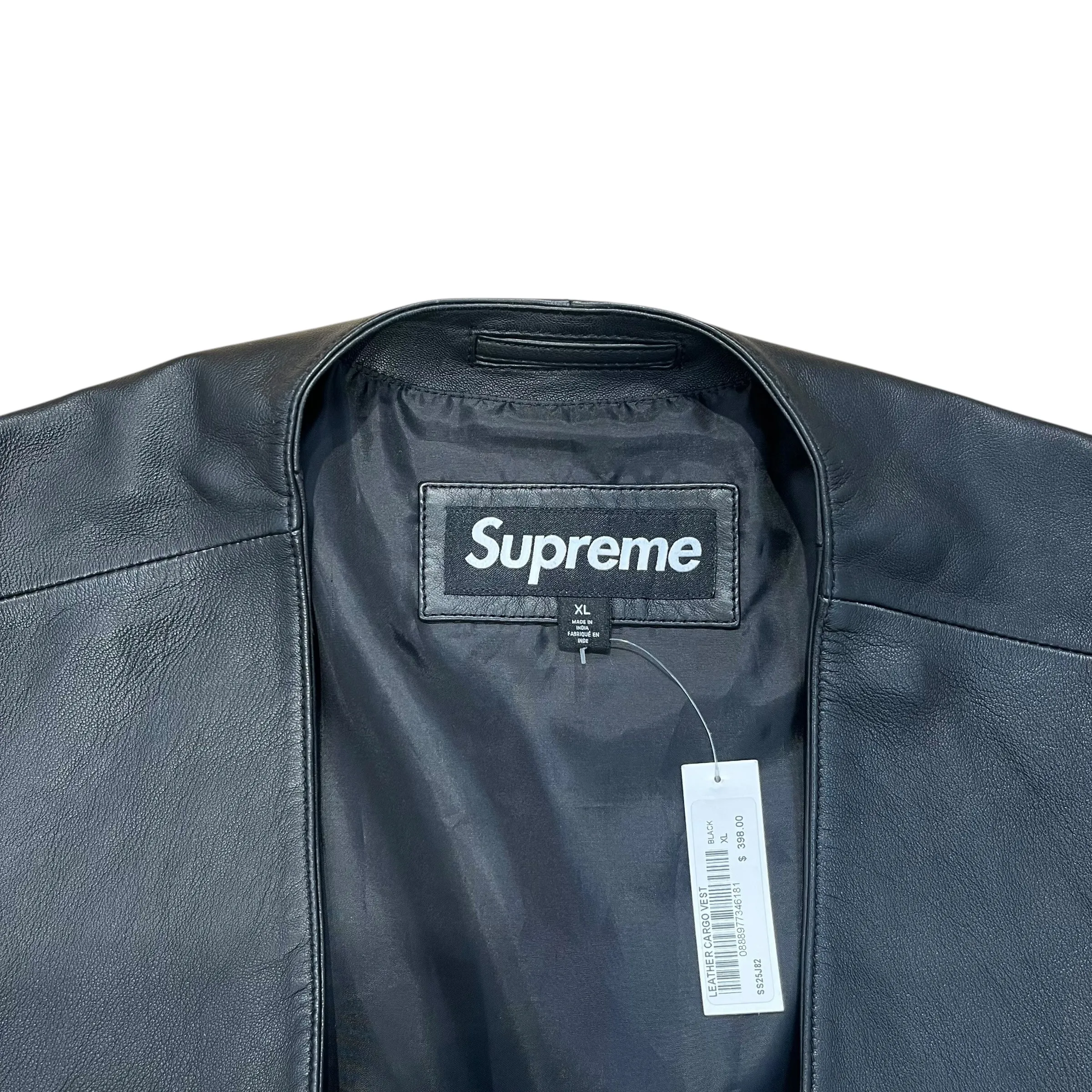 Supreme/Vest/XL/Leather/BLK/LTHR UTILITY VEST