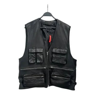 Supreme/Vest/XL/Leather/BLK/LTHR UTILITY VEST