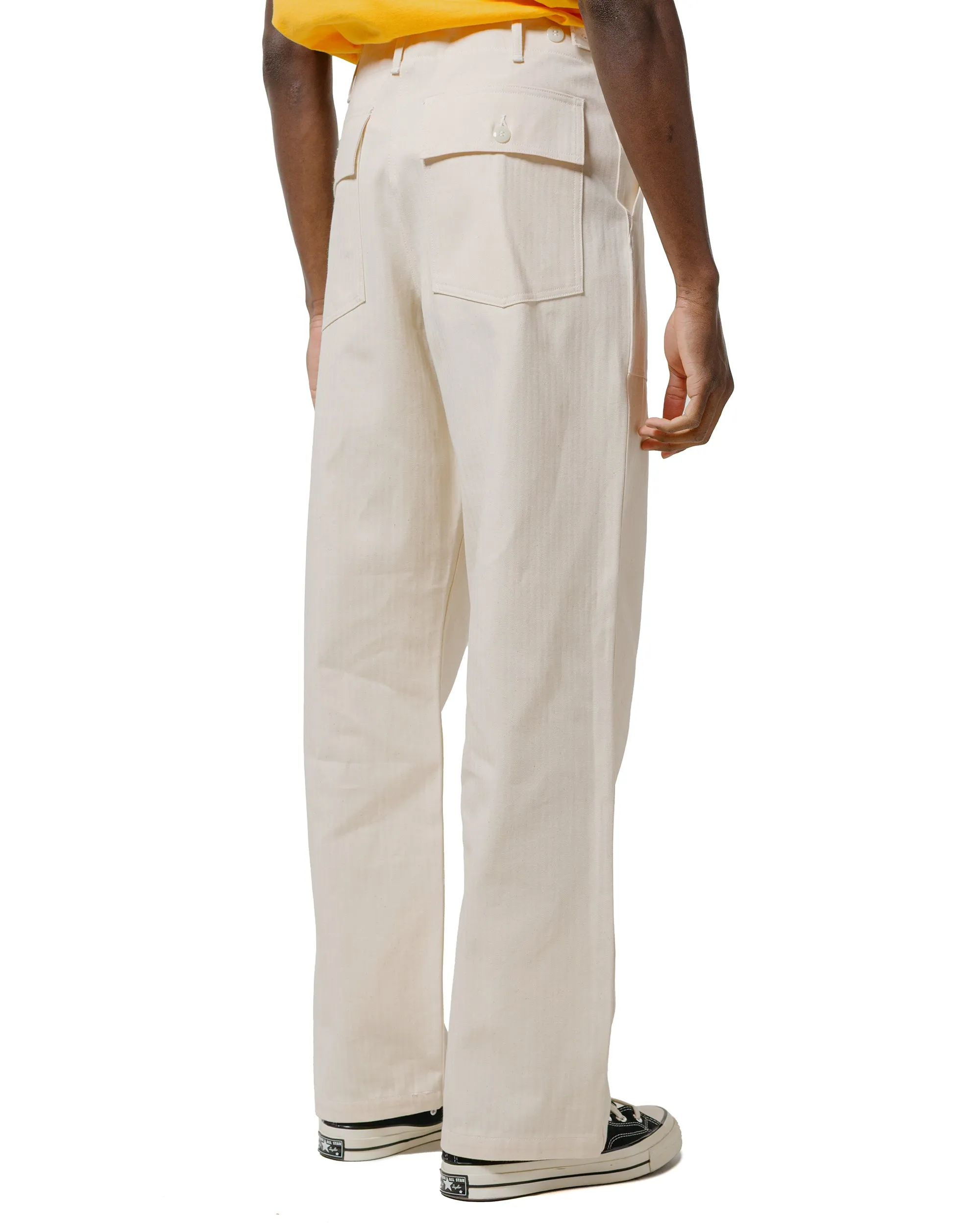 The Real McCoy's MP23017 Utility Trousers / White HBT Ecru