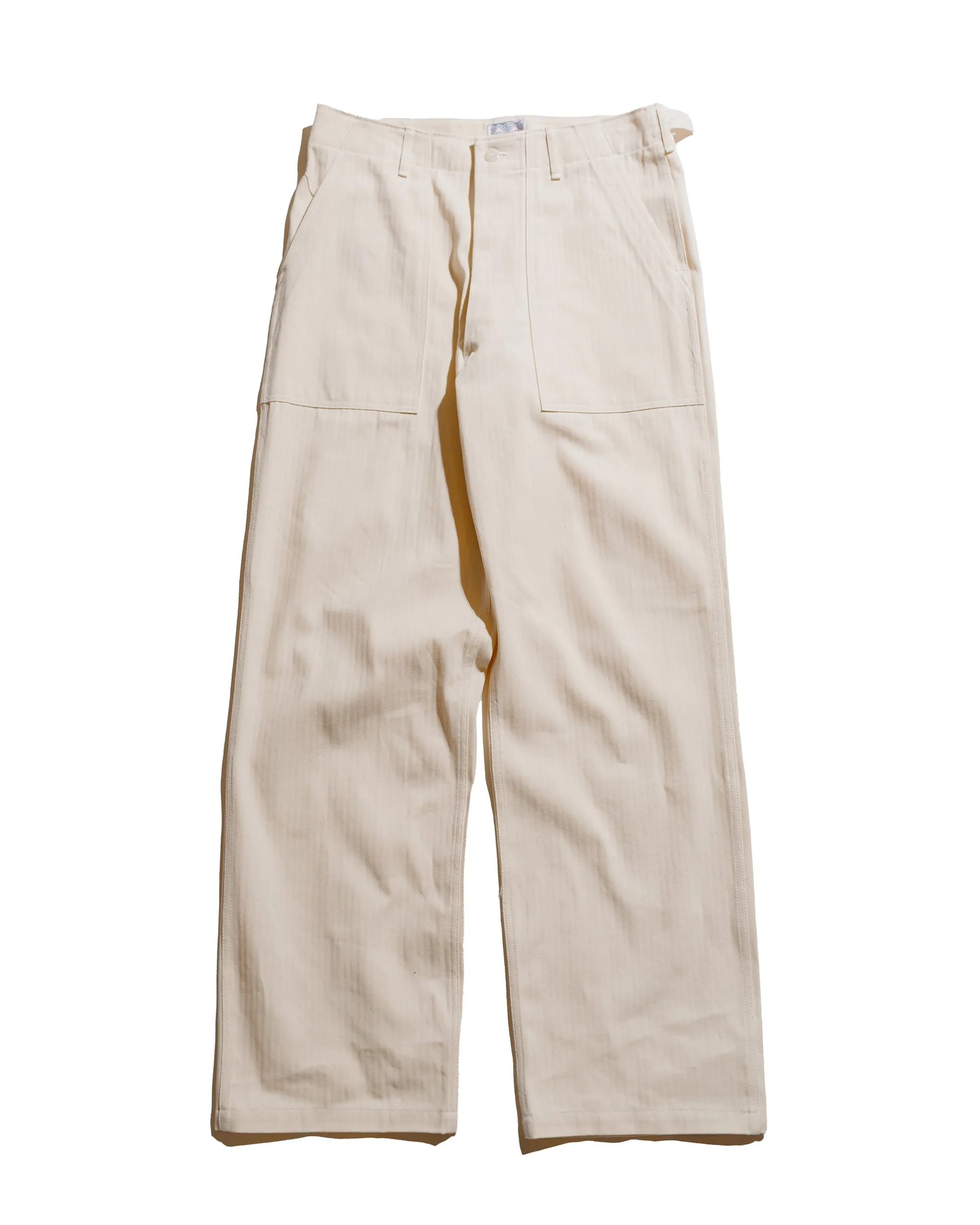 The Real McCoy's MP23017 Utility Trousers / White HBT Ecru