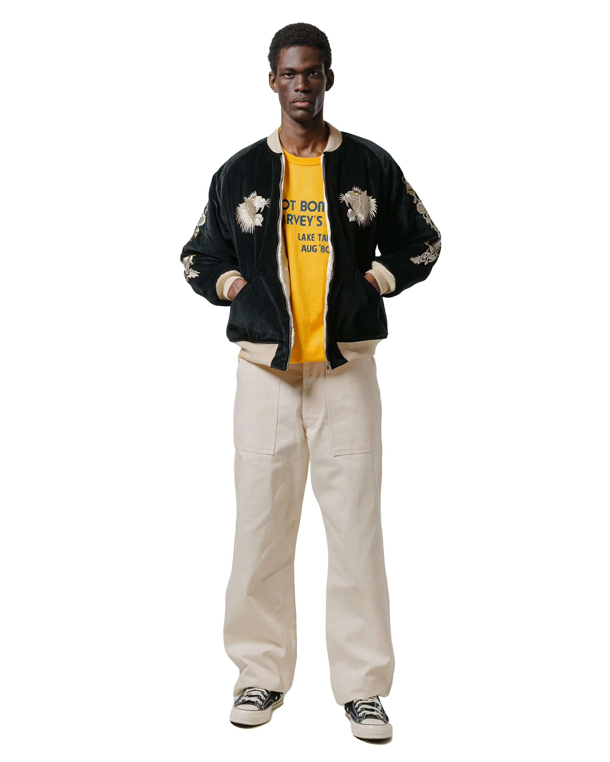 The Real McCoy's MP23017 Utility Trousers / White HBT Ecru