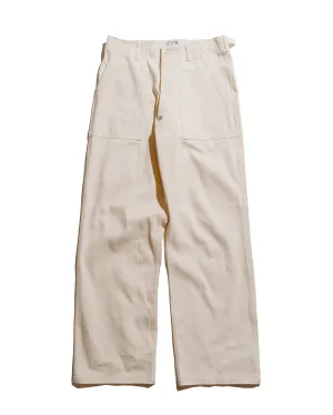 The Real McCoy's MP23017 Utility Trousers / White HBT Ecru
