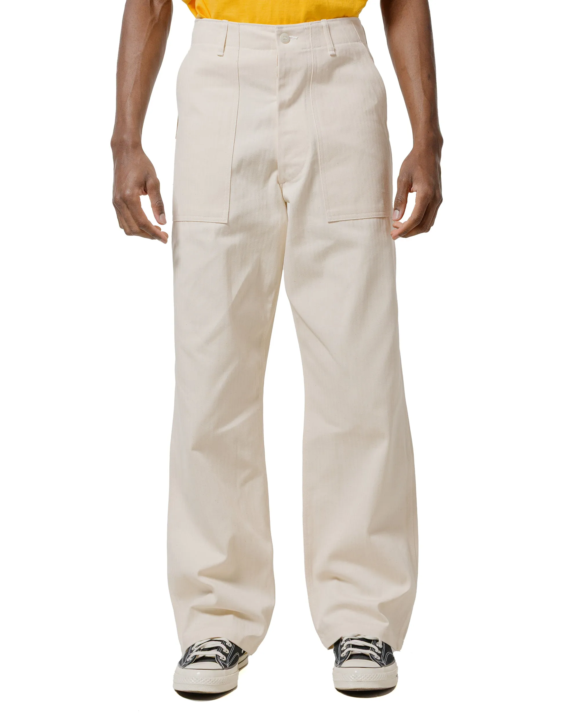 The Real McCoy's MP23017 Utility Trousers / White HBT Ecru