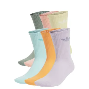 TREFOIL CUSHION CREW SOCKS (6 PAIRS)