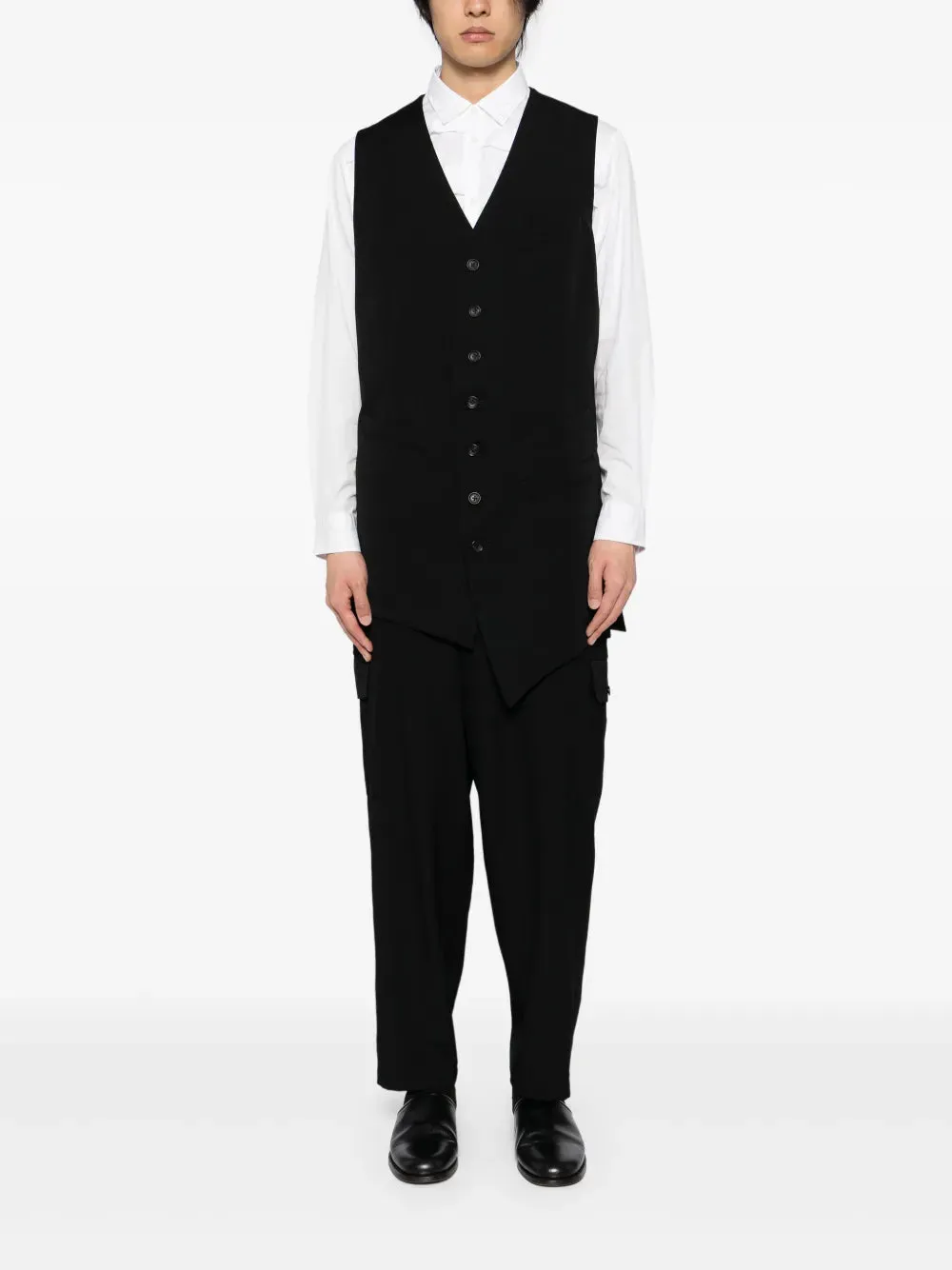 YOHJI YAMAMOTO POUR HOMME - Men Multi Pocket Asymetrical Vest