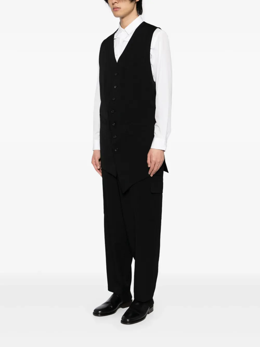 YOHJI YAMAMOTO POUR HOMME - Men Multi Pocket Asymetrical Vest