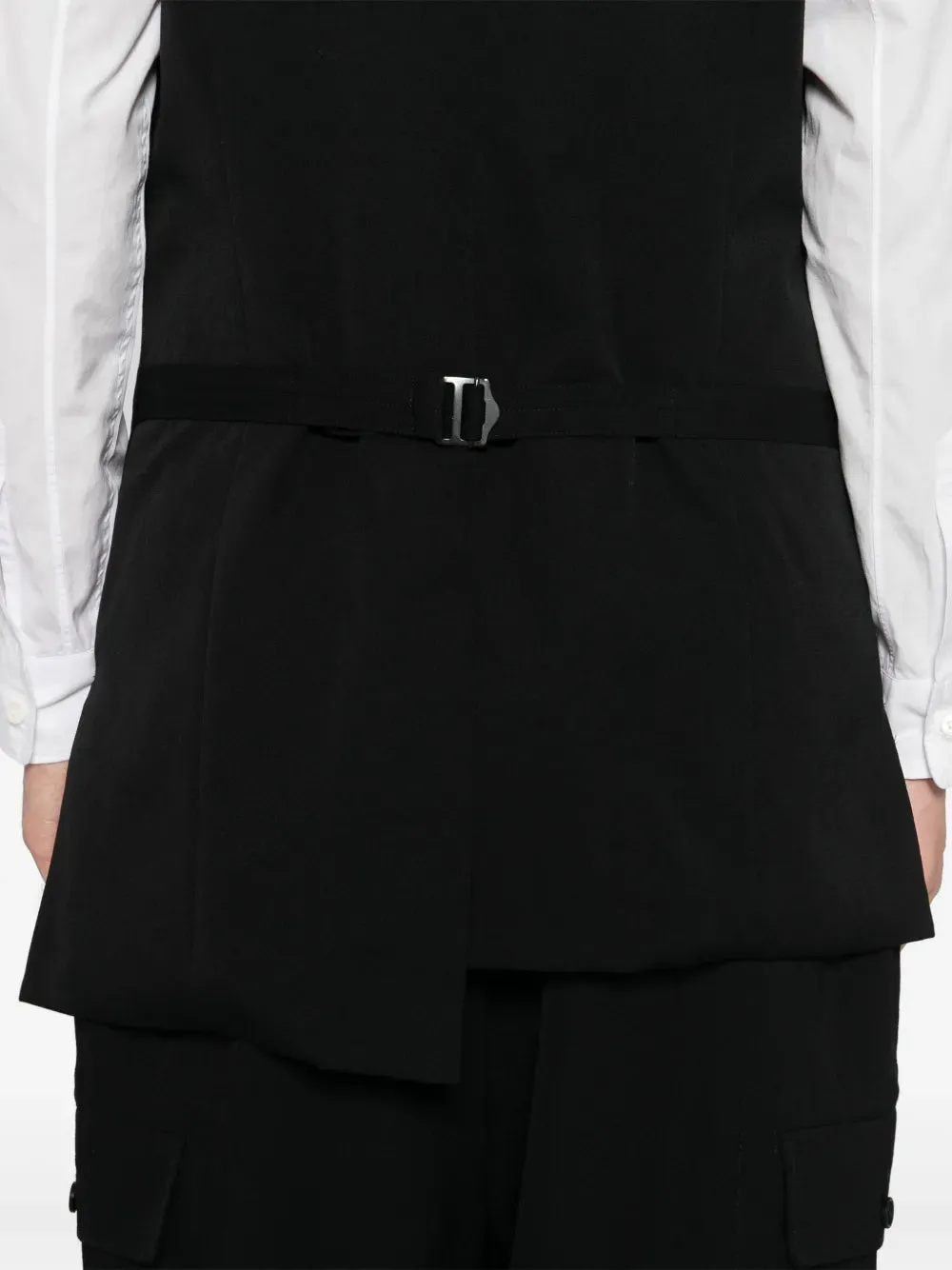 YOHJI YAMAMOTO POUR HOMME - Men Multi Pocket Asymetrical Vest